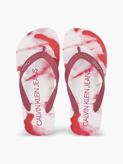 Calvin Klein Cipők HU389387 | Calvin Klein Marbled Női Strandpapucs Rózsaszín